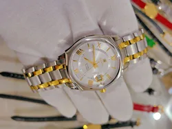 Gold-plated Automatic Single Calendar Men's Watch cyma ETA 2824