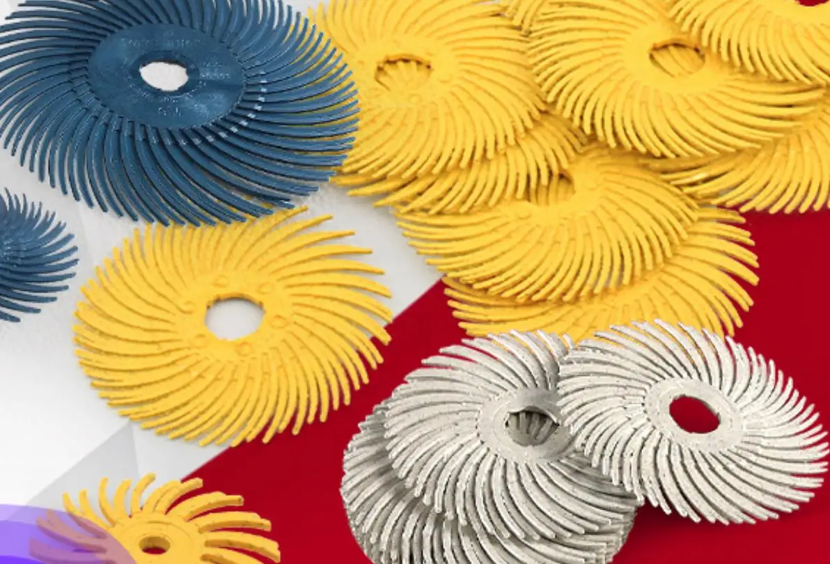 20PCS Set 75MM Radial Bristle Polishing Wheel Spiral Abrasive Cleaning Finishing Discs for Rotary Tools