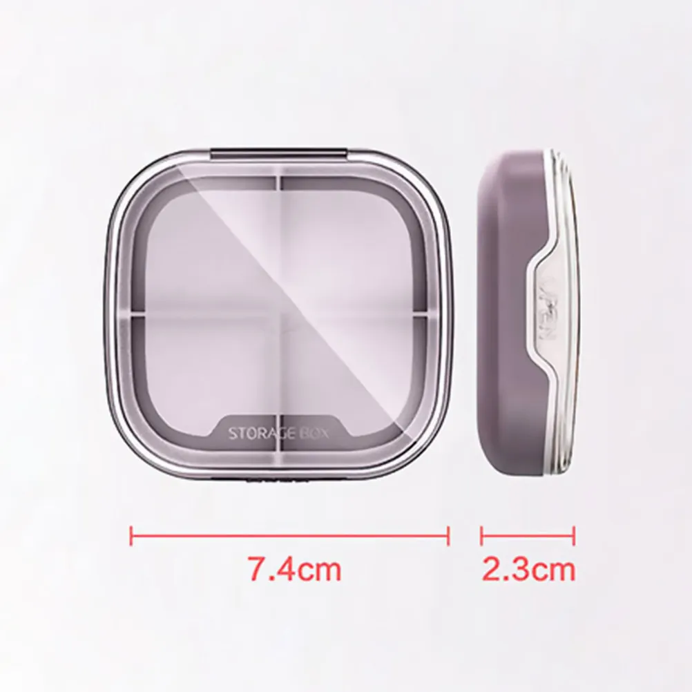 1Pcs Premium Sealed Portable Medicine Holder Large Capacity Pill Case Multiuse Mini Storage Box for Pharmacy Travel Daily Use