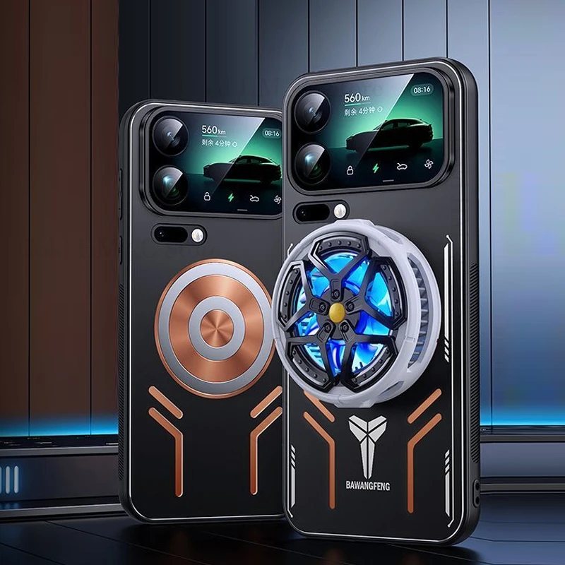 

Cooling Heat Dissipation Copper Case For Xiaomi 17 Pro Max Magnetic Metal Heavy Duty Cover For Xiaomi 15S Pro 14 13 12S 15 Ultra