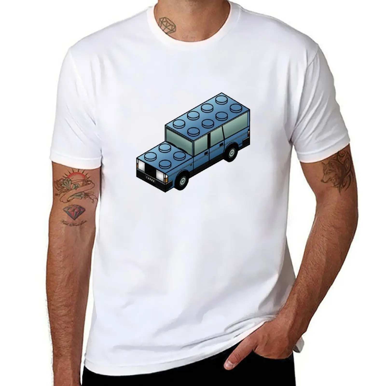 

turbobrick wagon - blue T-Shirt t shirts for man pack white man t shirt luxury T-Shirt