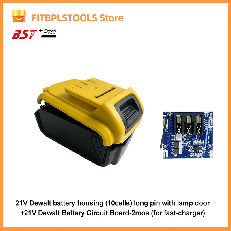 DC 21V  power tool manual lithium-ion battery protection board BMS circuit board+housing bracket