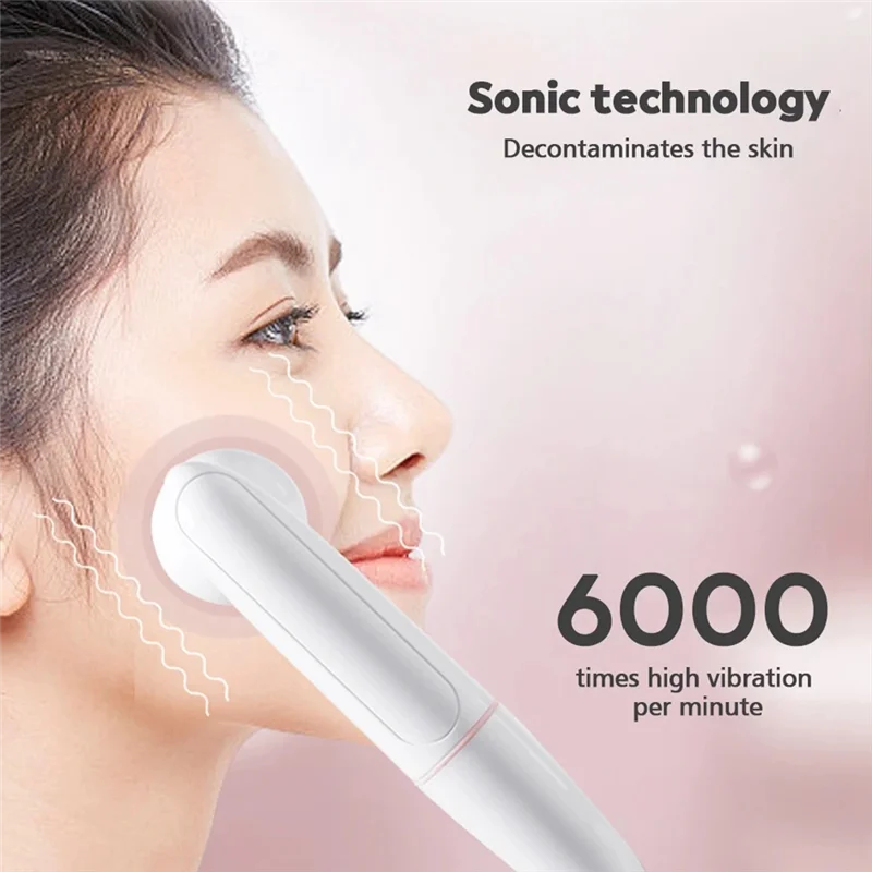 

A38T-Electric Silicone Facial Cleansing Brush Skin Care Peeling Blackhead Removal Pore Cleanser Face Massager Device