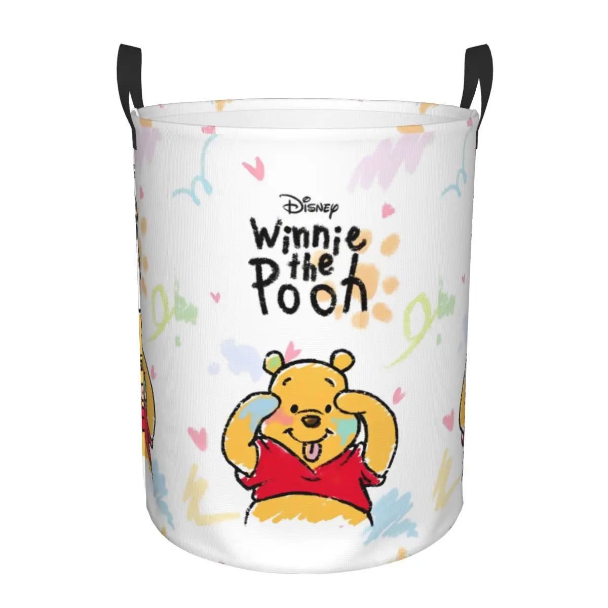 Winnie The Pooh Kid Toy Baskets Bins Kawaii Organizer Storage Box For Playroom