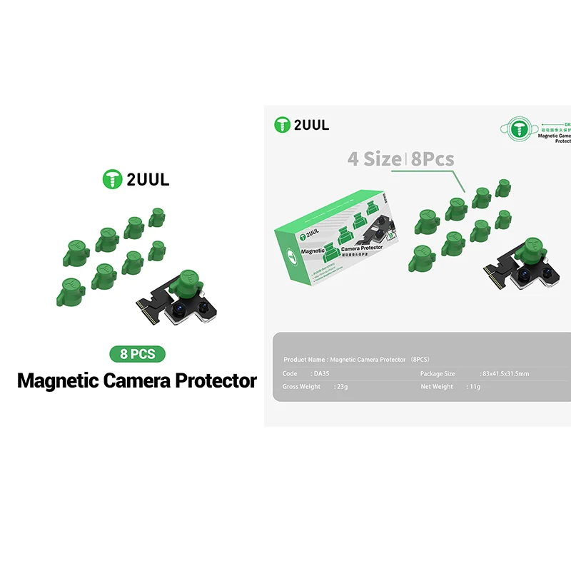 

2UUL DA35 Magnetic Camera Protector for Phone Repair 8pcs/pack for Mobile Phone Repair Anti-scratch Camera Lens Repair Cap