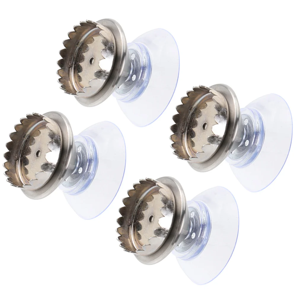 

4 Pcs Supplies No Punching Magnetic Soap Holder Case Shower Stainless Steel 304 Bathroom