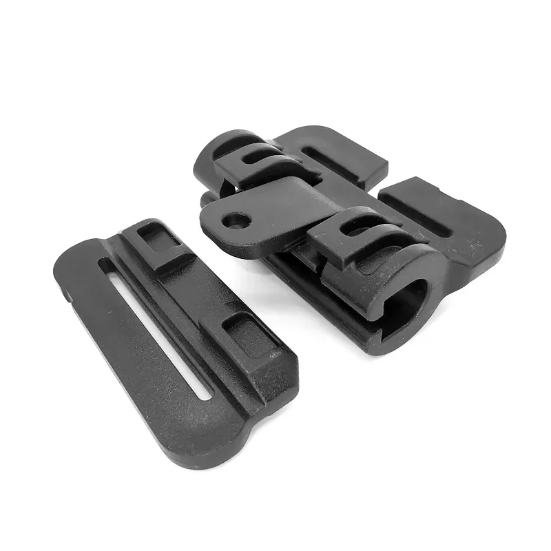 1Pcs Black Plastic Tactical Buckle POM Quick Release Clip Sider For Outdoor Tactical Vest Insert Module Strip DIY Accessories