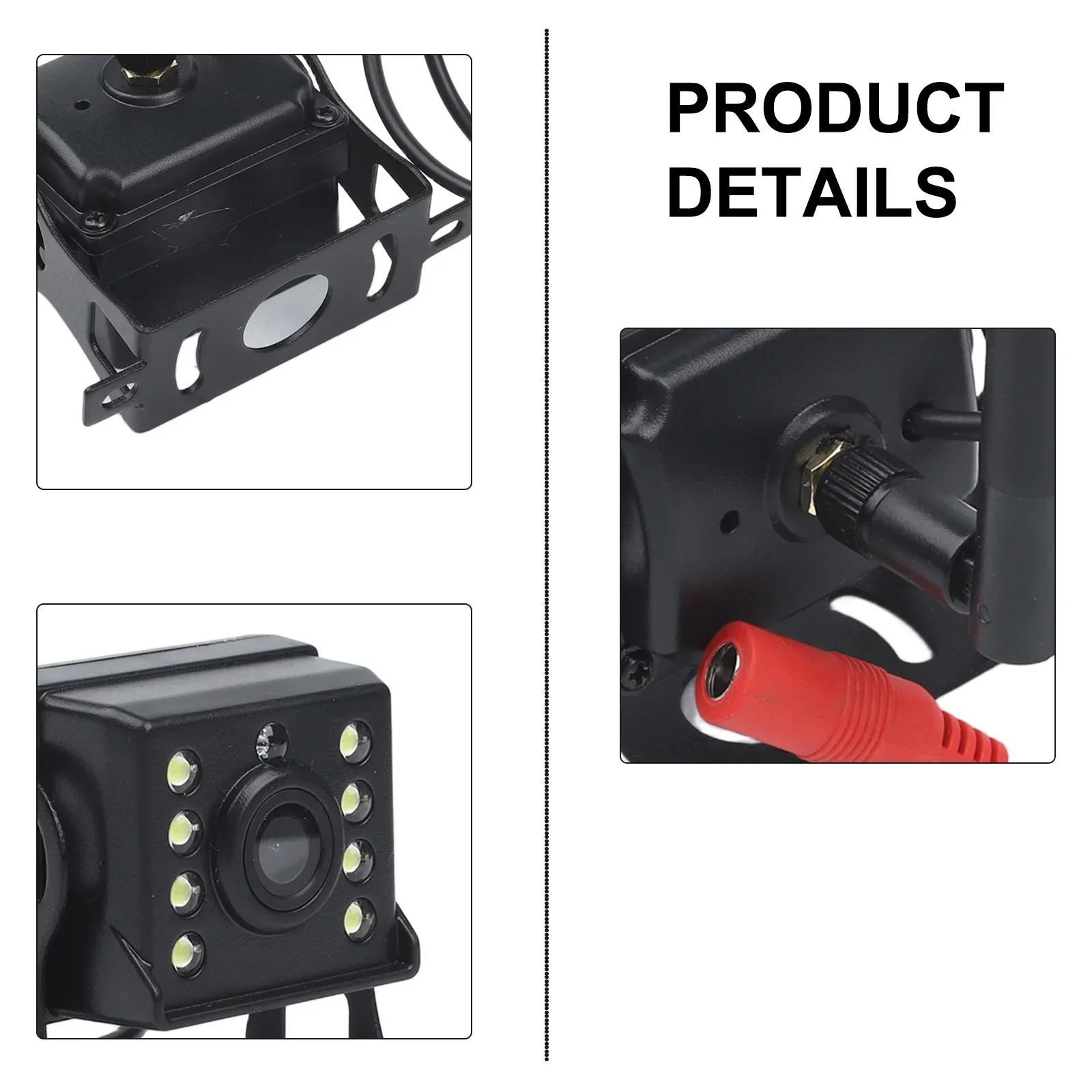 Accessories Rear View Camera Trailer Truck W/ Power Cord 170° Bus Camper DC12V-36V Replacement Shockproof WIFI