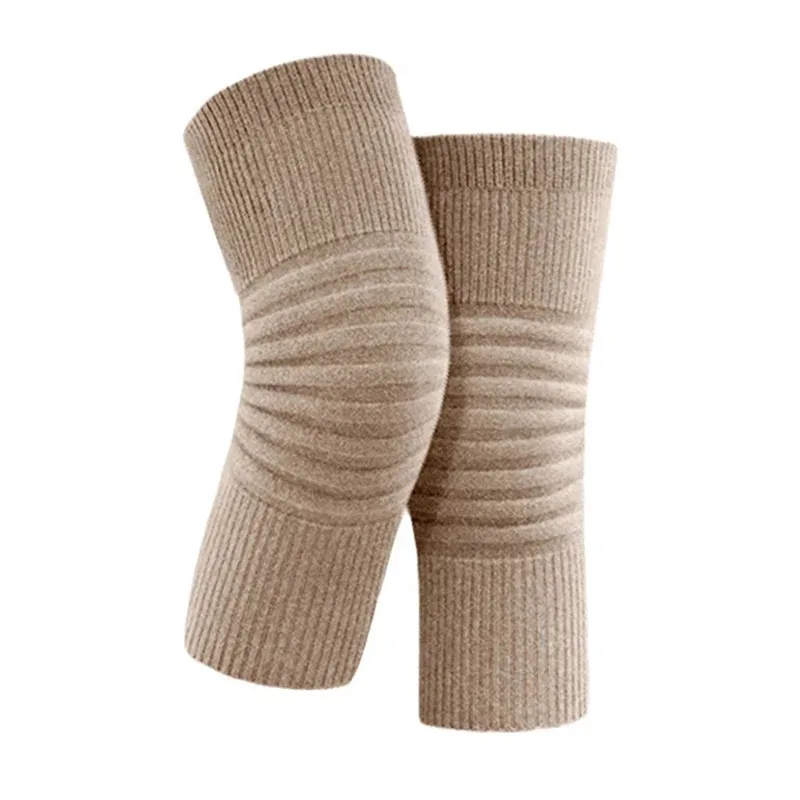 دافئ محبوك الكشمير الركبة دفئا الخريف الشتاء الركبة الأكمام #6