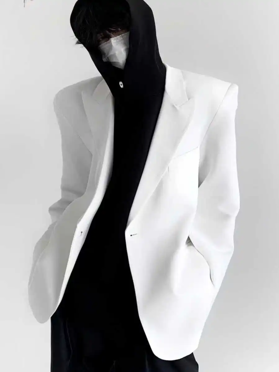 

Briti Sle Pure Color Notch Collar Self-Control Series Маленький костюм Jaet Мужчины Женщины коврик Высококачественная подушечка-литок West C...