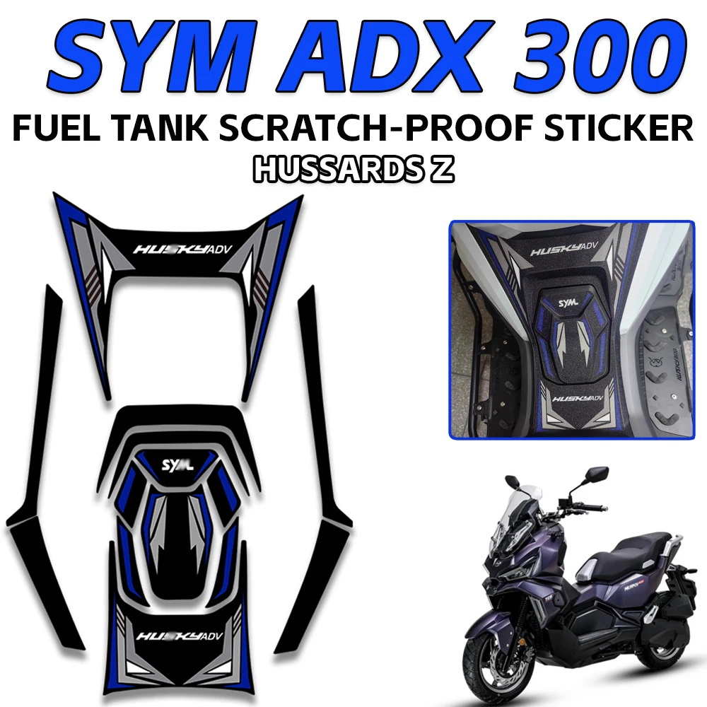 motorcycle-fuel-tank-protection-sticker-decal-husky-adv-300-sym-body-scratch-proof-decoration-sticker-for-sym-adx-300-2024-2025