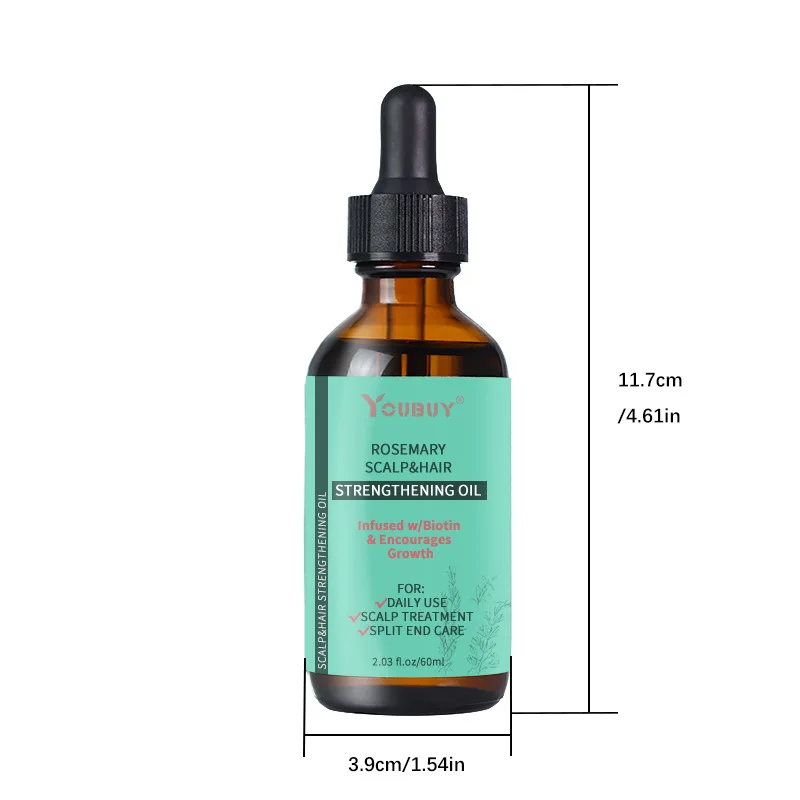 60ml Professional Hair Scalp Nourishing Oil for Frizz-Free, Glossy Hair, Enhances Hair Growth Refreshing Hair Treatment Serum