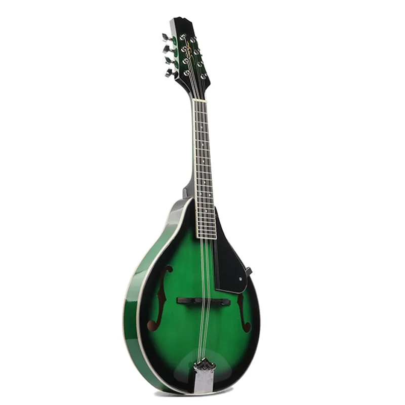 

8-String Basswood Mandolin Musical Instrument String Mandolin Stringed Instrument Adjustable Bridge Green