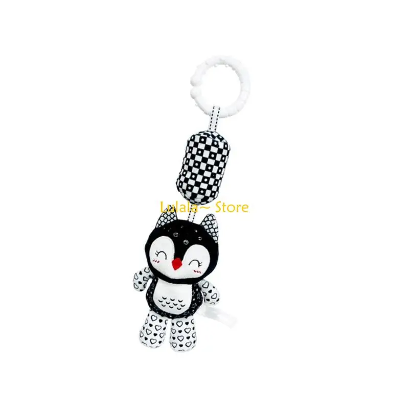 Y4QA Sensory Cribมือถือของเล่นสำหรับทารกSoft Plush Crib Mobile Rattleรถเข็นเด็กแขวนสัตว์Teether Soothingกิจกรรมของเล่น