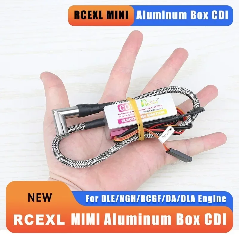 RCEXL MINI Small  Aluminum Box Shell Automatic Angle Igniter CDI HV High Voltage Version Suitable for DLE, NGH,RCGF ETC