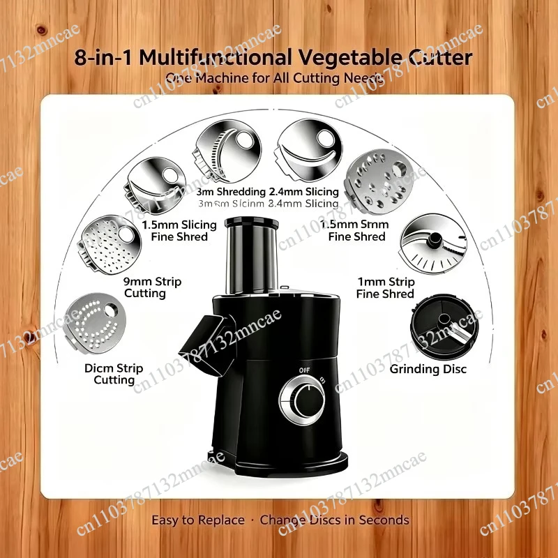 Multi-functional Electric Vegetable Cutter, Salad Making Machine for Cheese Grating, Slicing, Shredding and Grinding
