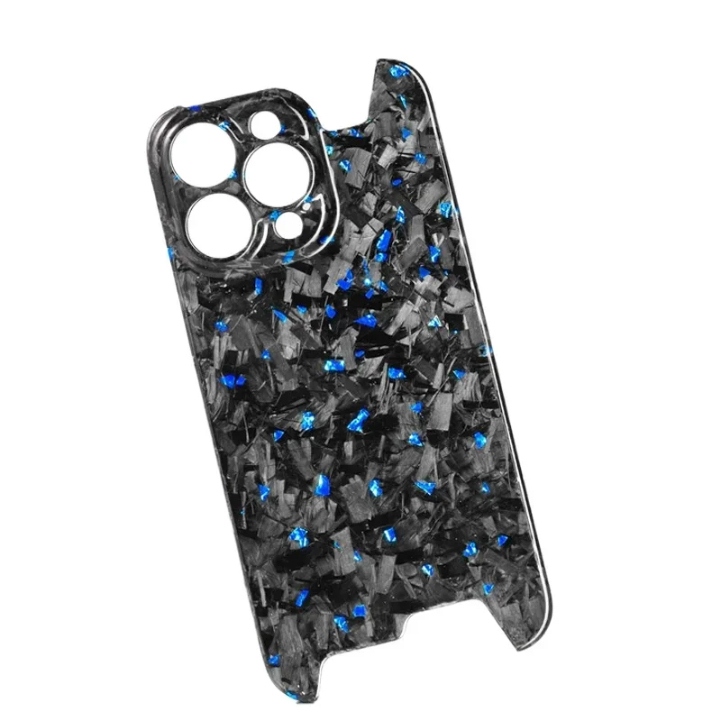 Applicable to Apple 15promax forged pattern mobile phone case iPhone16Pro 14 gold foil carbon fiber cover