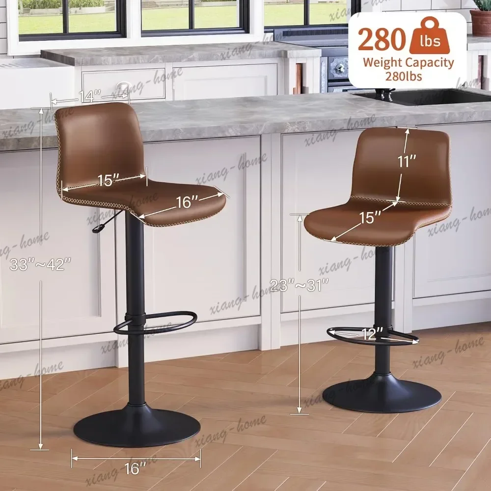 lsStylish Soft Decorative Luxury Bar Chair Comfortable Contemporary Swivel Ergonomic Bar Chair Sillas Para Barra Alta Furniture