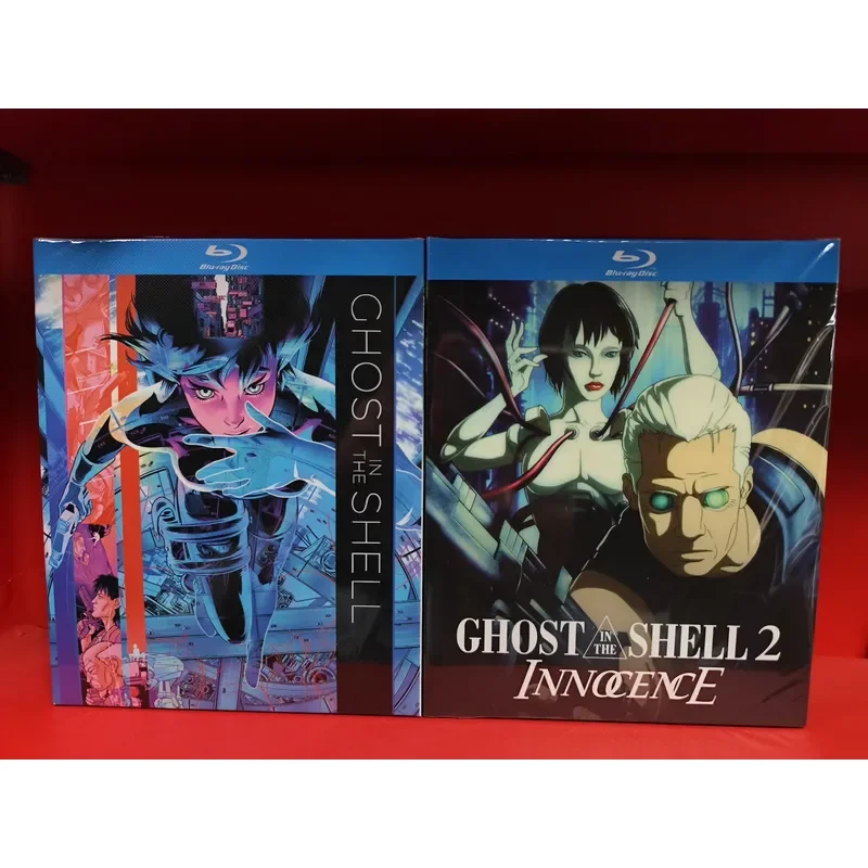 Ghost in the Shell 1 and 2 Blu ray Brand New Unopened Classic Cyberpunk Animated Movie