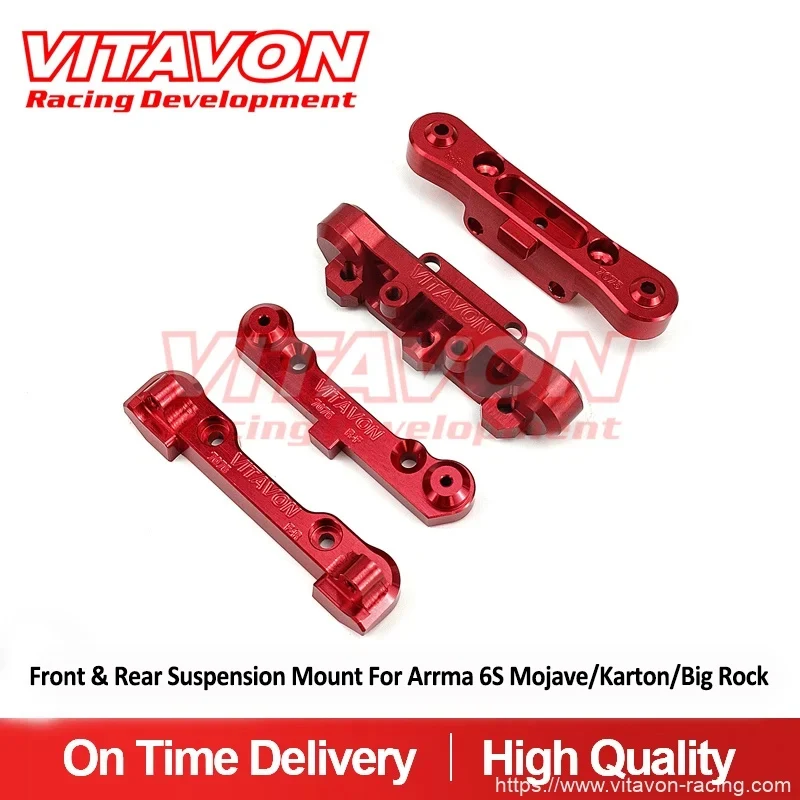 Vitavon CNC Alu7075 Front & Rear Suspension Mount For Arrma 6S Mojave/Karton/Big Rock BLX