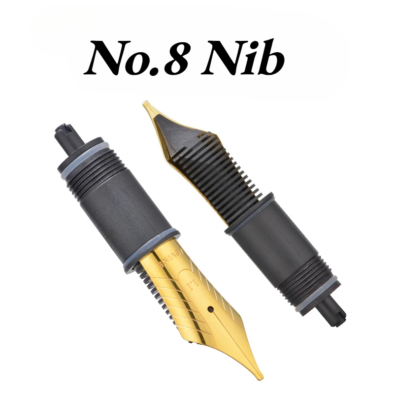 No.8 Nib Asvine Fountain Pen  Assembly Rotating No.6 Ink Pen Nibs EF F M 0.5/0.7/1.1 Business Office Holiday Office accessories
