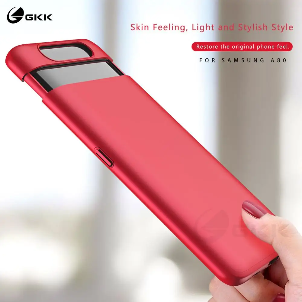 Funda chapada pintada de lujo para Samsung Galaxy A80, funda protectora de elevación 360, funda protectora para Samsung A80