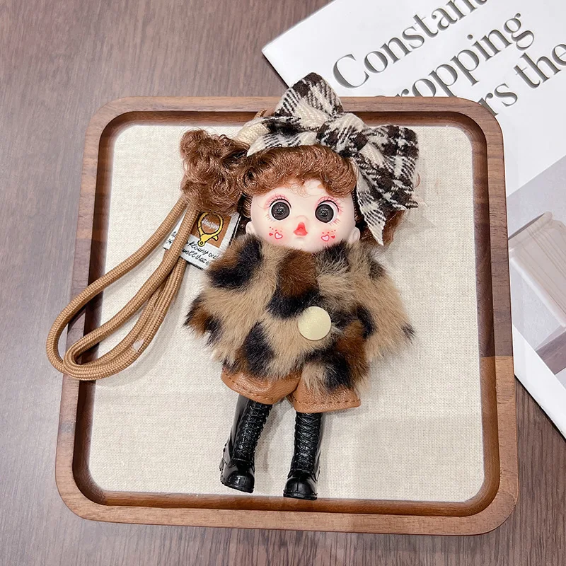 

New Fashion 19.5cm Vinyl Doll Mini Cute Girl Princess Doll Toy Exquisite Keychain 1/12 Doll Backpack Decor Pendant Birthday Gift