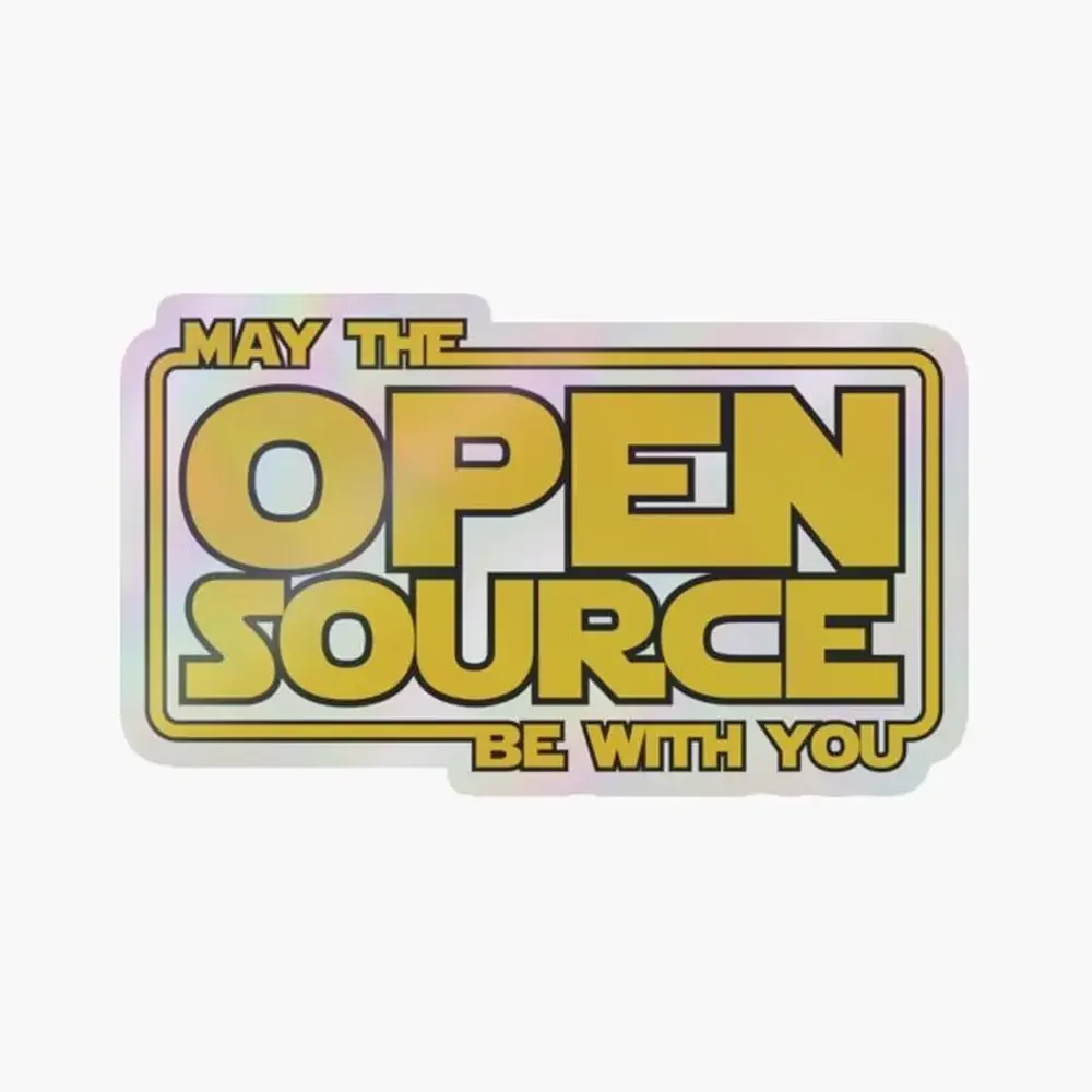 

May Open Source Holographic Sticker for Laptop Decor Bedroom Car Cute Cartoon Art Fashionable Public Suitcase