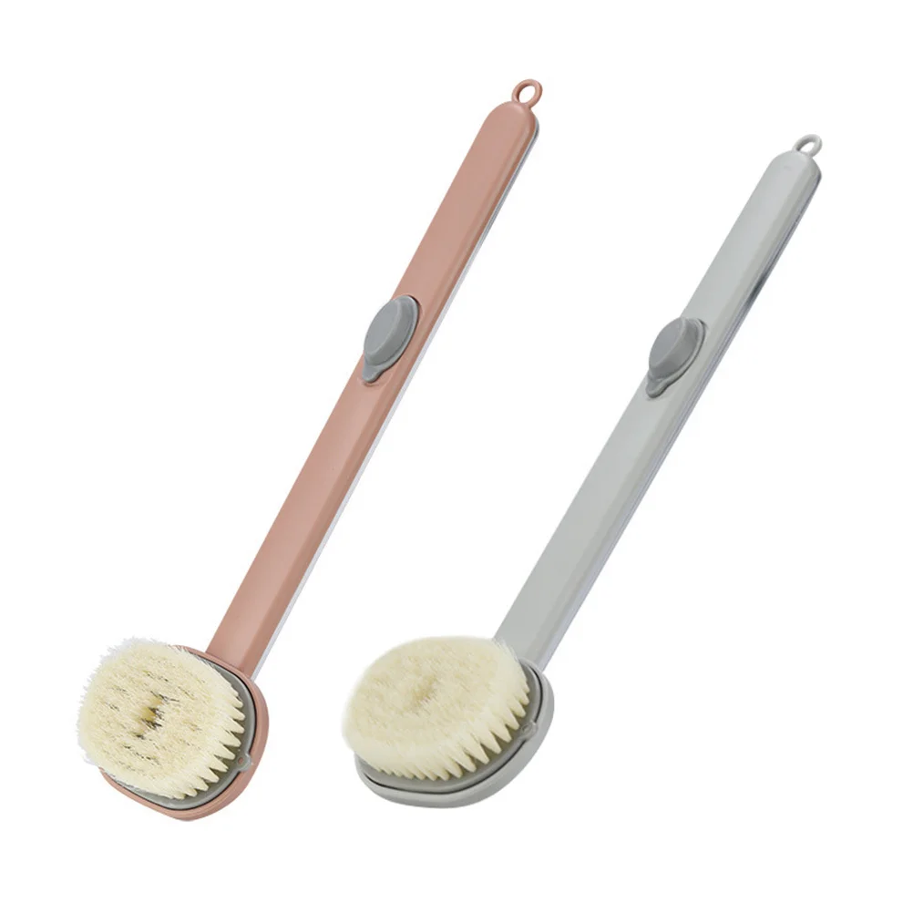 

2Pcs Back Scrubber Bath Brush Long Handle Shower Brush Exfoliating Body Scrubber for Deep Clean Skin Health Back Washer