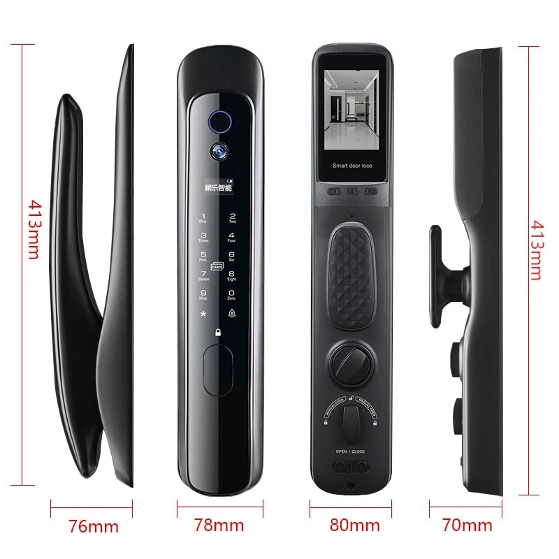 Смарт-замок дверной с Wi-Fi и сканером отпечатков пальцев