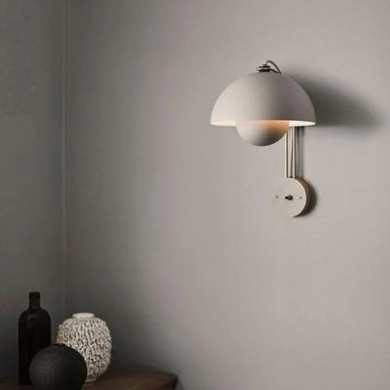 

Nordic Danish designer bud wall lamp creative design room bedroom bedside lamp simple color wall lamp