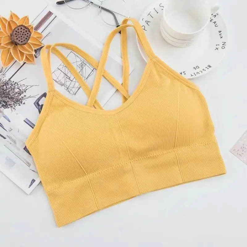 Breathable Sports Bra Anti-sweat Fitness Top Seamless Yoga Bra Shockproof Crop Top Women Push up Sport Bra Gym Workout Top