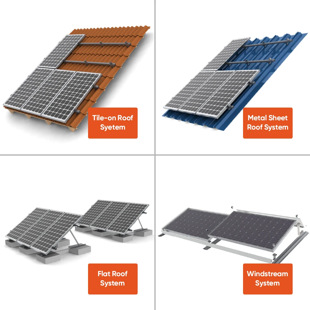 Mate Hybrid Solar Energy System 6Kw 8Kw 10Kw Kit Complete on Grid Energy Solar System for Home