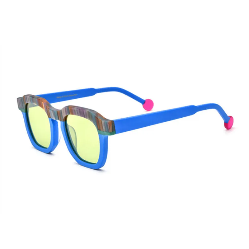 New frosted square glasses frame UV400 UV-proof driving sunglasses can be equipped with prescription sunglasses.