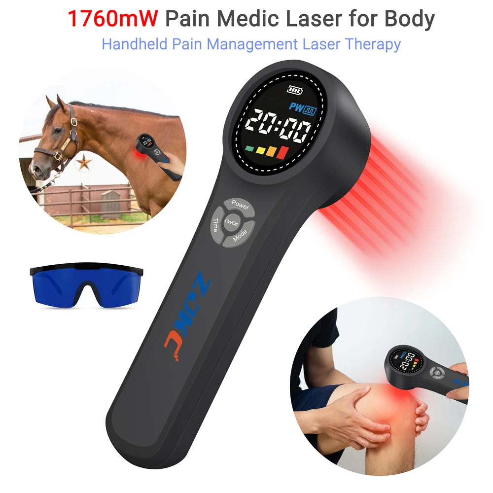 ZJKC 660nm 810nm 980nm Low Level Laser Red Light Therapy Device Physiotherapy Equipment for Arthritis Sciatica Back Pain Relief