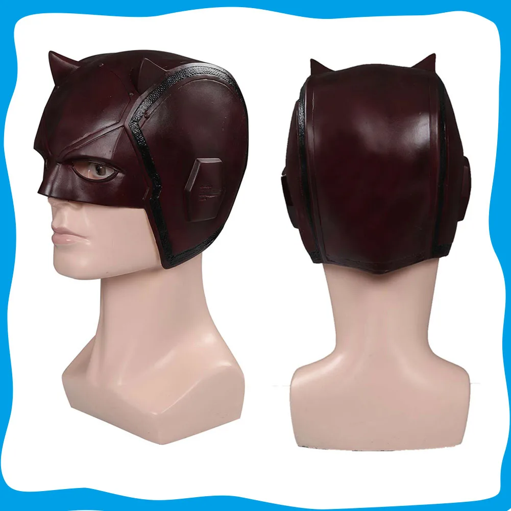 Matt Murdock Cosplay Mask Latex Masks Helmet Dare Roleplay Devil Men Disguise Hat Masquerade Costume Accessories Halloween Props