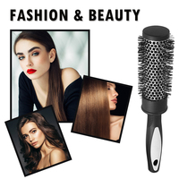 Nylon Hair Curly Hair Cylinder Comb Aluminum Curly Hairbrush Hairdressing Tools