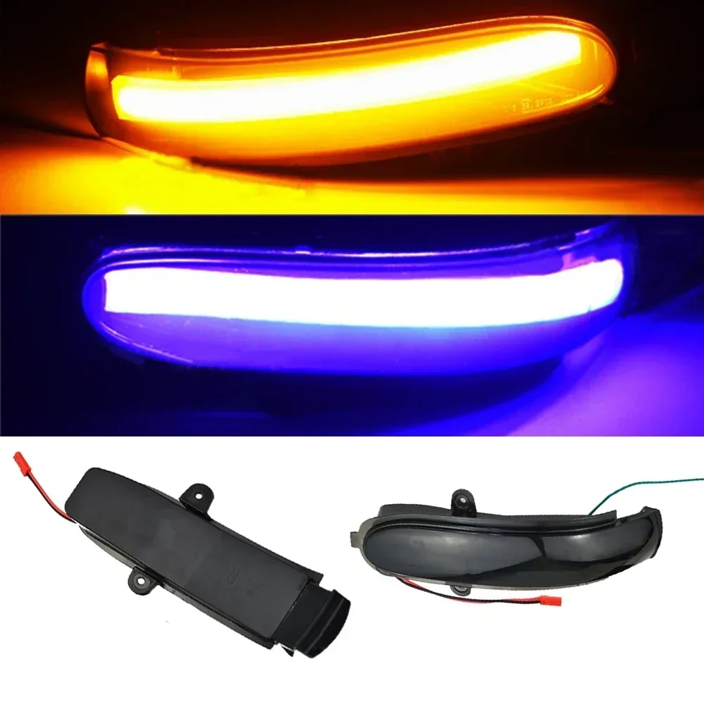 Turn Signal LED Light For Mercedes Benz C Class W203 S203 CL203 Side rear view Mirror Indicator Blinker Sequential Dynamic 2001