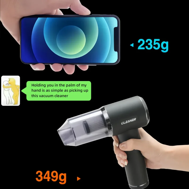 เครื่องดูดฝุ่นไร้สาย, เครื่องดูดฝุ่นแบบพกพาไร้สาย, เหมาะสำหรับใช้ทั้งในรถยนต์และในบ้าน, พร้อมหัวแปรงหลากหลายแบบ