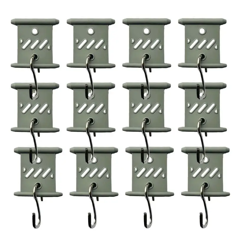 

Awning Clips For Lights 12pcs Portable Awning Hooks Sets Lights Accessory S Shaped Storage Hook Versatile Campers Awning Hooks