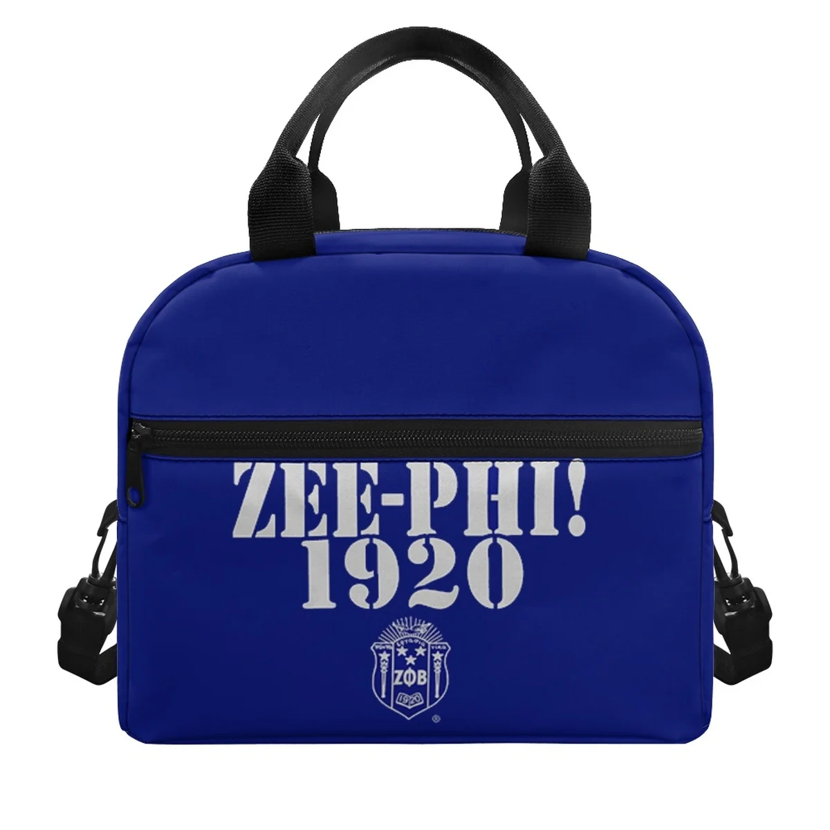 FORUDESIGNS Zeta Phi Beta Lunch Bags Multi-Pockets Thermal Lunch Box Lightweight Simple Lunchbag Large Capacity Marmita