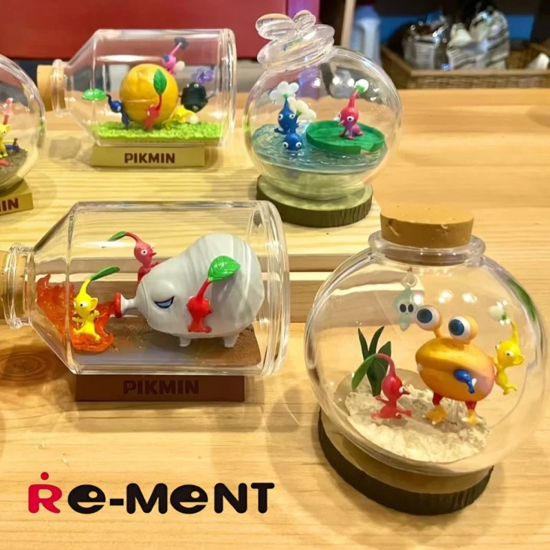 Re-Ment Pikmin Terrarium Collection Blind Box - Mini figure anime Caramelle Giocattoli in stock Regali per bambini Action figure da collezione