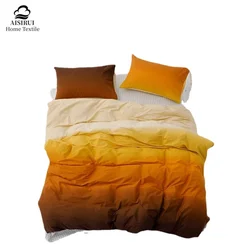 AISIRUI-funda nórdica de algodón puro, edredón de Color sólido degradado, ropa de cama para decoración del hogar, tamaño Queen y King, sin funda de almohada, 1 unidad
