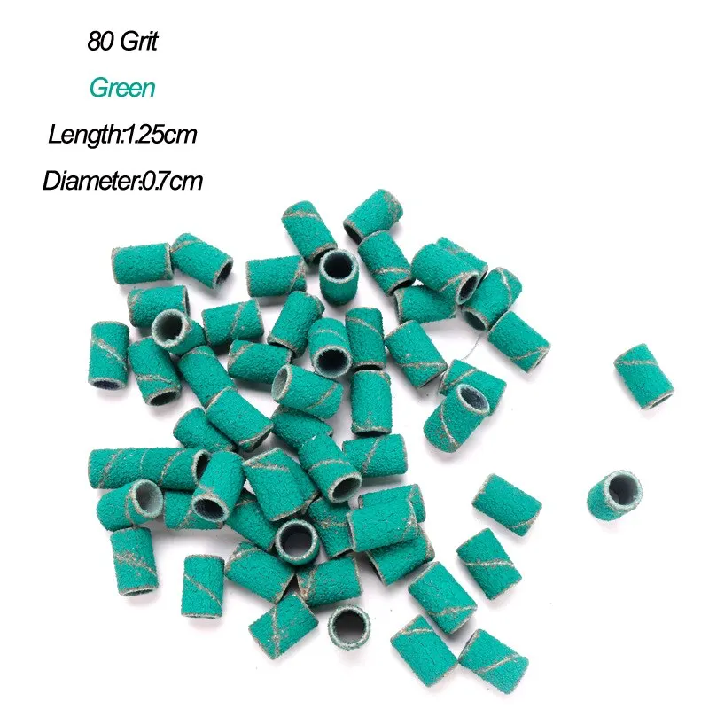 Grit 80 120 180 Nail Sanding Electric Machine Drill Bits UV Gel Acrylic Polish Remover Manicure Files Cuticle Burffur