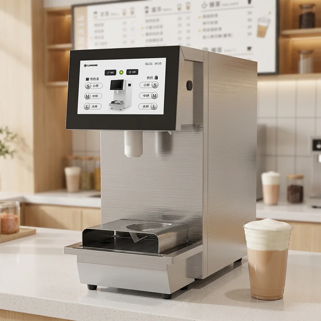 Eco-Friendly Automatic Electric Milk Frother Waterless Foaming System For Coffee Bubble Milk Steamer Custom Setting For Shops