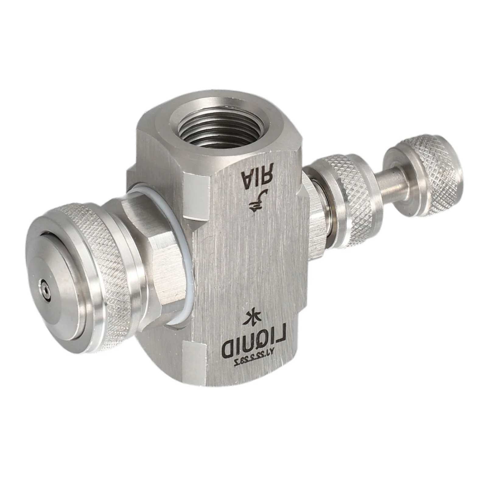 Industrial Adjustable Stainless Steel Spray Nozzle for High Pressure Air and Water Mixing in Cooling and Humidification Setups