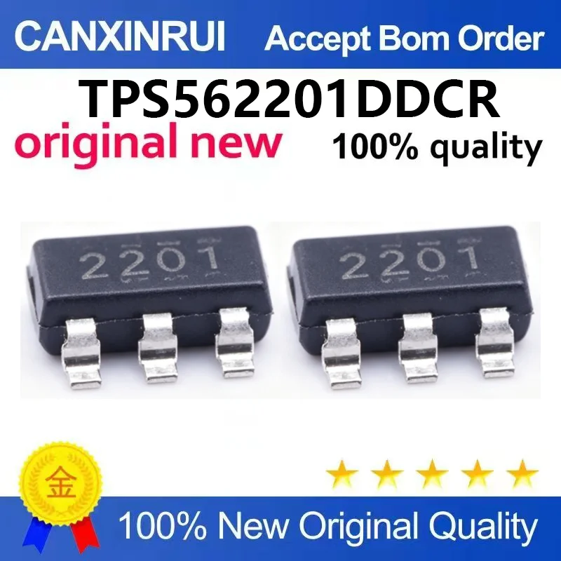 (5pcs-100pcs)Brand new original TPS562201DDCR silk screen printing 2201 SOT-23 voltage reducing switch regulator chip
