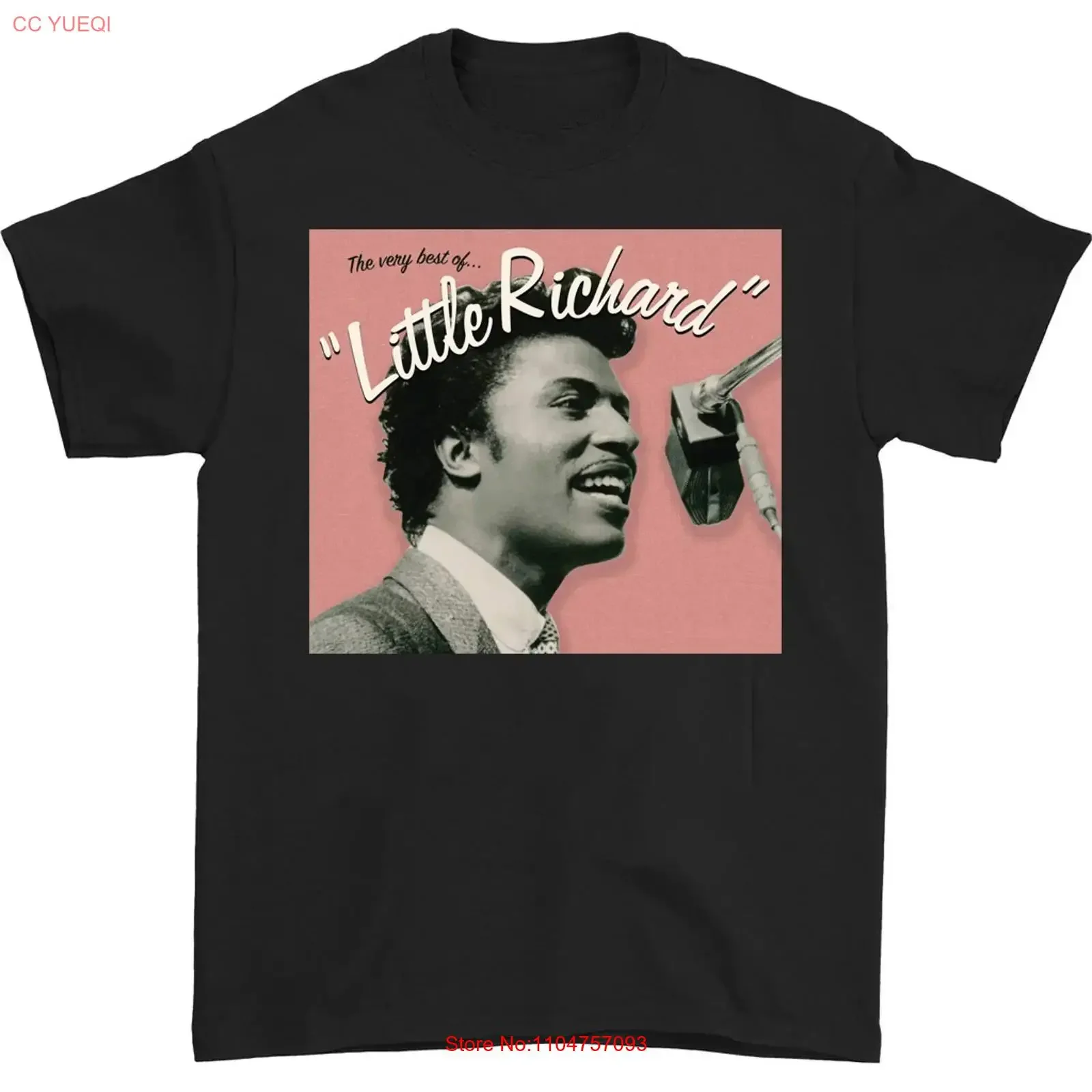 Little Richard Men T shirt Black All Sizes S to 5XL XZ852 vintage Washed Slightly Stretched homme designer clothes Soft Casual