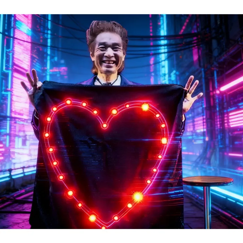 magic-blendo-bag-red-lights-heart-led-heart-appearing-on-black-cloth-stage-magic-illusions-gimmicks-magician-props-trick-funny