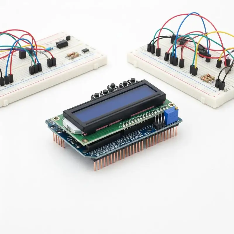 1602 LCD Keypad Shield LCD1602 LCD 1602 Module Display For ATMEGA328 ATMEGA2560 Raspberry Pi Blue Screen
